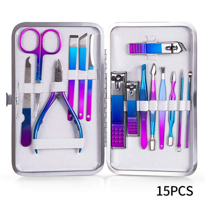 Professional Nail Cutter Pedicure Scissors Set Stainless Steel