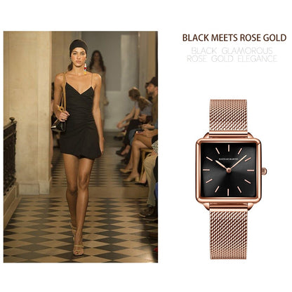 Rose Gold Simple Fashion Casual Brand Wristwatch