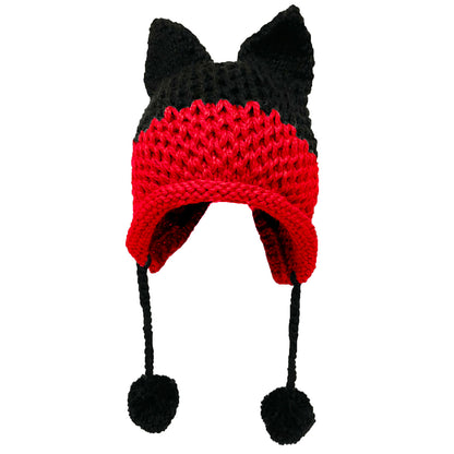 Cute Fox Ears Beanie Winter Warm