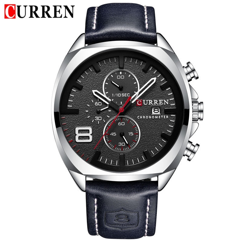 Waterproof Chronograph Sport Military Male Clock