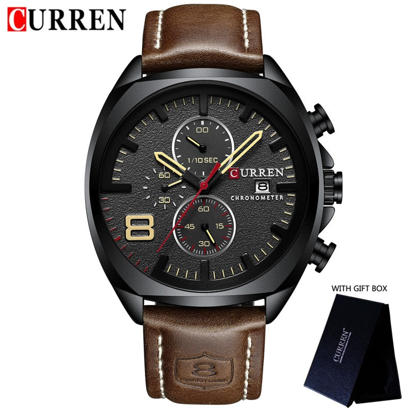 Waterproof Chronograph Sport Military Male Clock