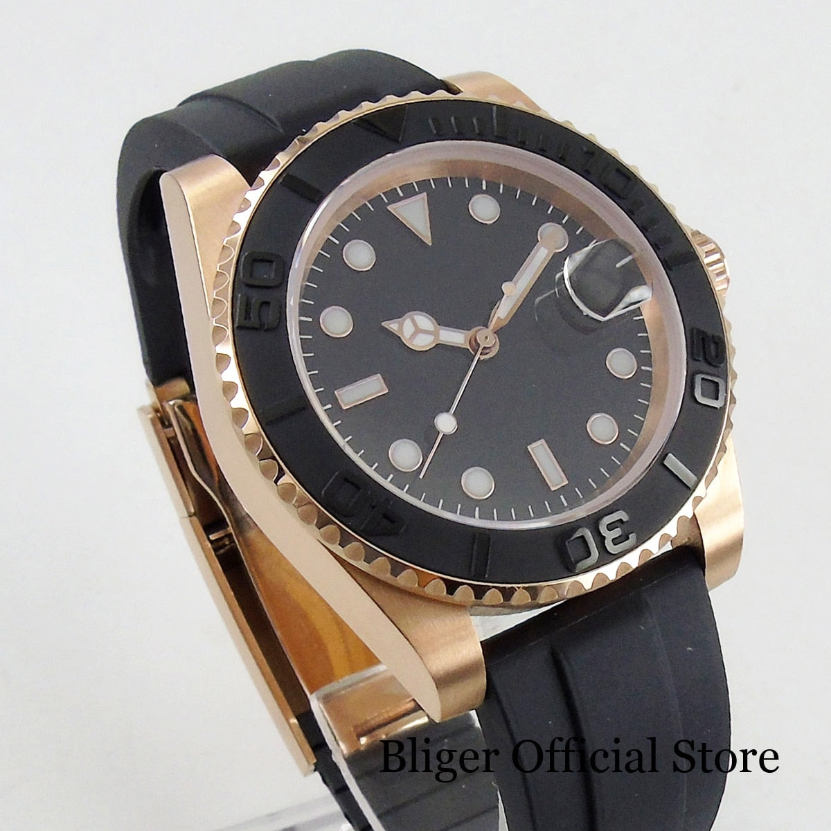 Rose Gold Case Automatic Watch