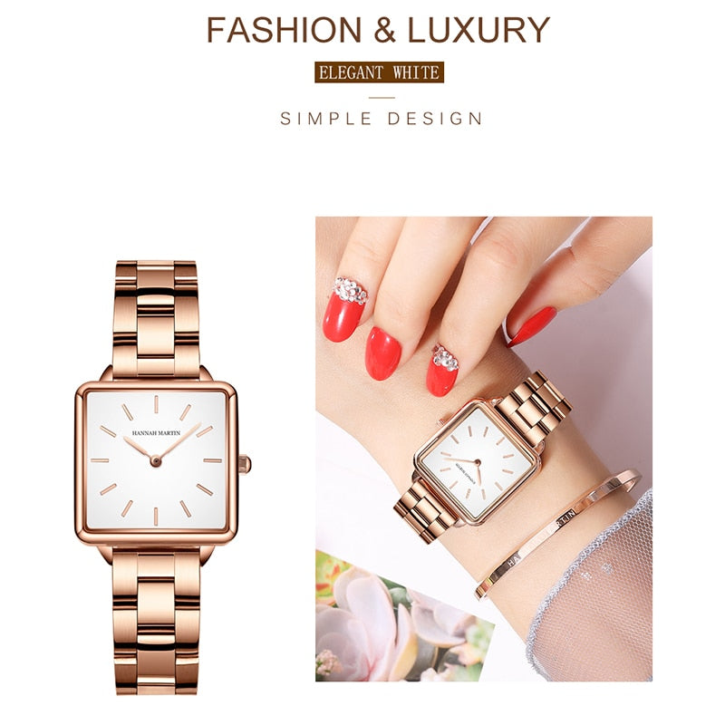 Rose Gold Simple Fashion Casual Brand Wristwatch