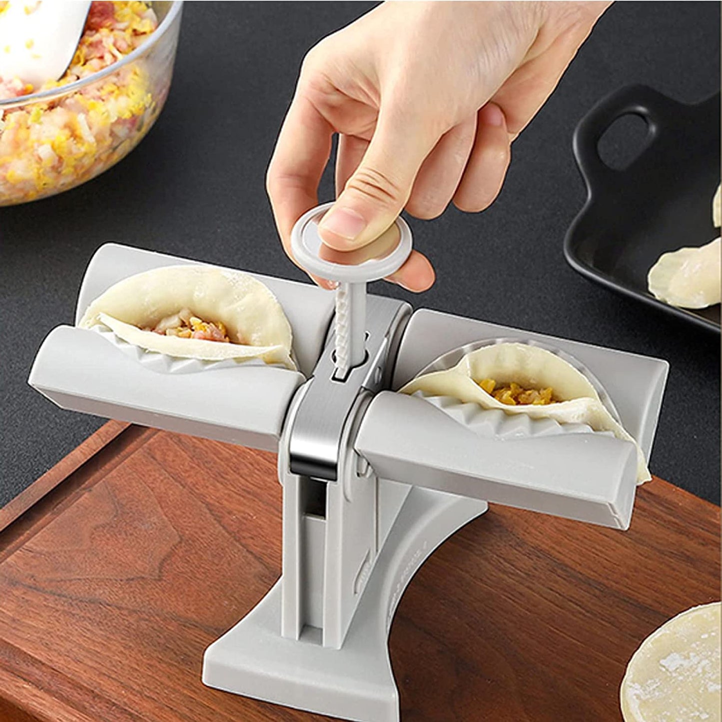 Dumpling Mould Double Head Dumpling Mold Lazy Artifact Manual Press