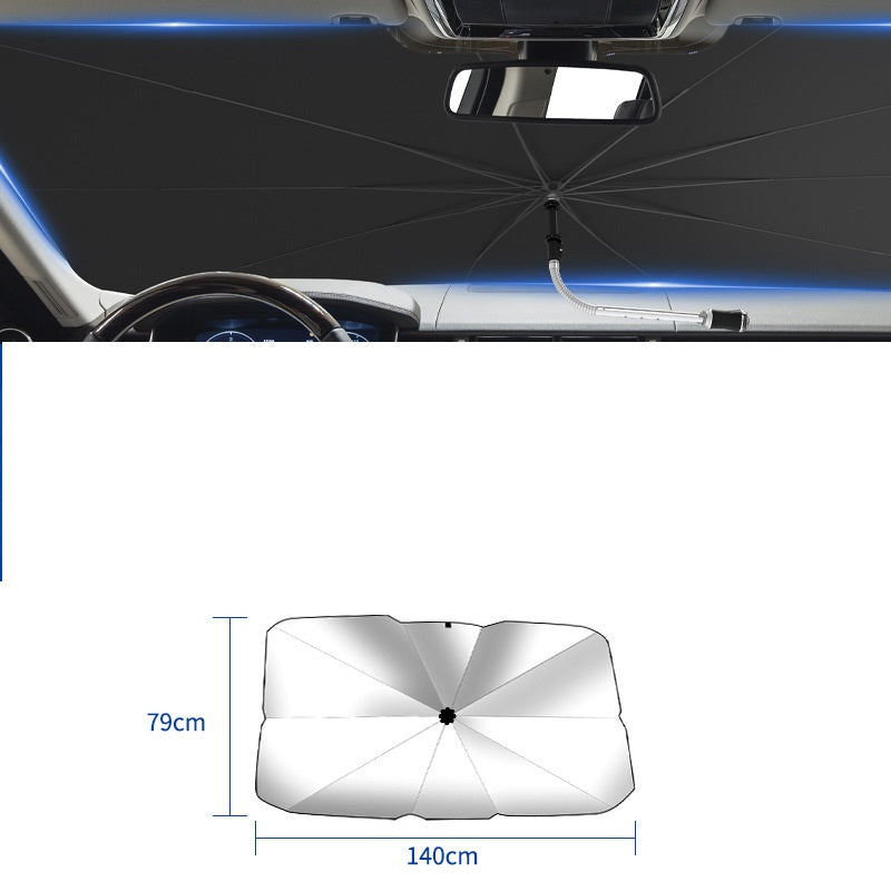 Foldable Car Windshield Sun Shade Umbrella