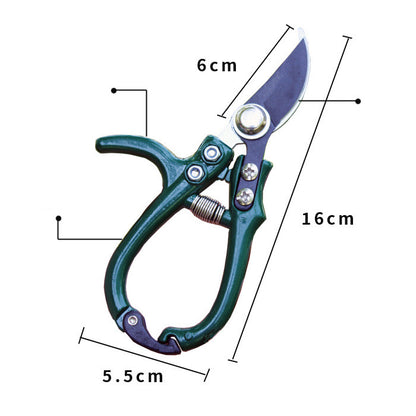 Multifunctional Garden Scissors Pruning Shears Manual With Safety Buckle Stainless Steel