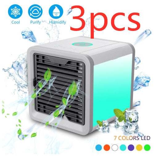 Mini Air Cooler Conditioner Office Desktop Leafless Fan