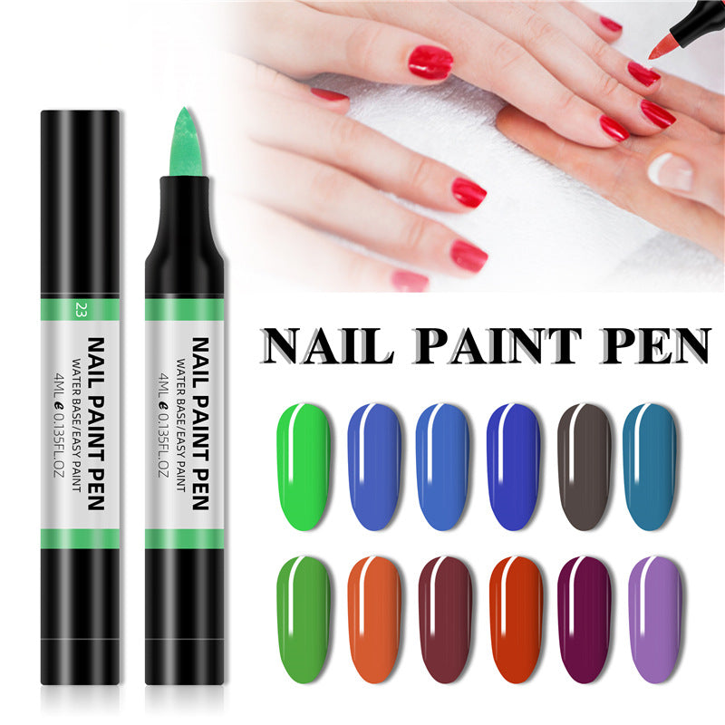 24 Color Nail Polish Painting Pen 3D Painting