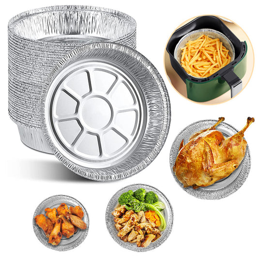 Non-stick Aluminum Foil Liners Air Fryer Disposable Paper L