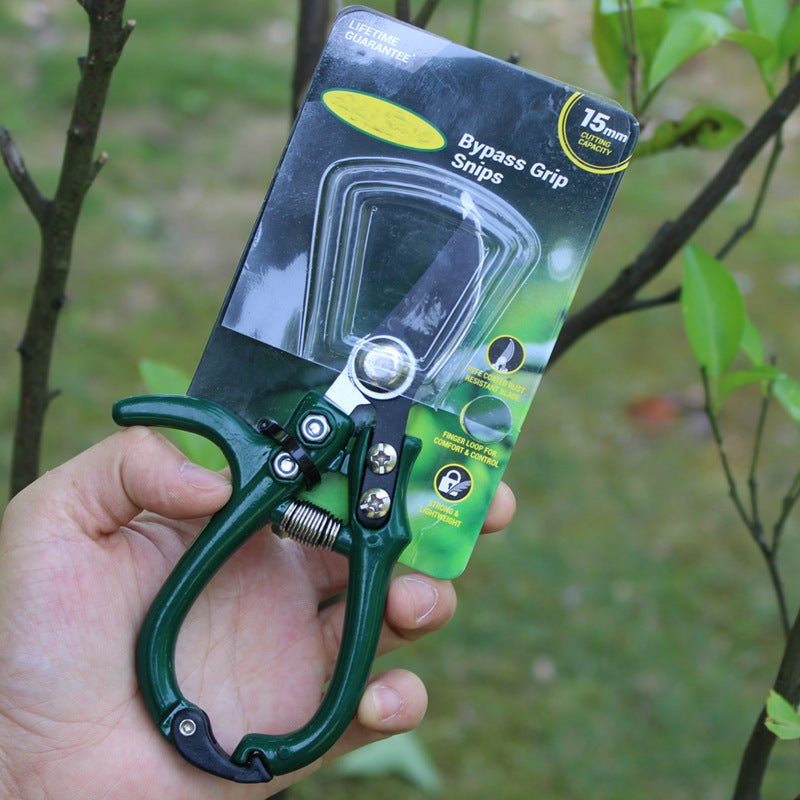 Multifunctional Garden Scissors Pruning Shears Manual With Safety Buckle Stainless Steel