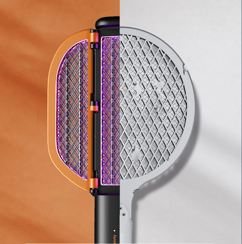 Foldable Electric Mosquito Killer Fly Swatter Bug Zapper