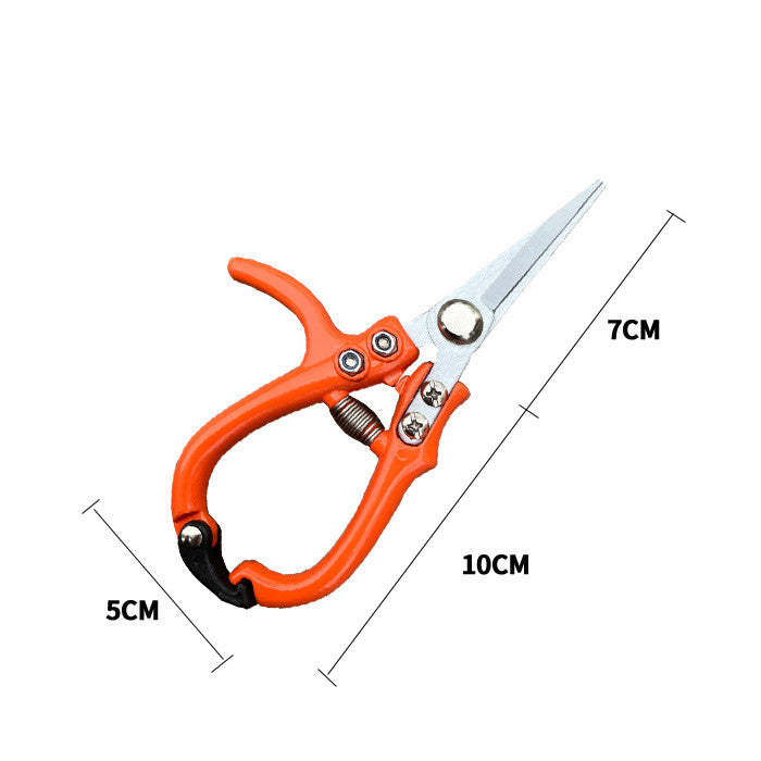 Multifunctional Garden Scissors Pruning Shears Manual With Safety Buckle Stainless Steel