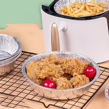 Non-stick Aluminum Foil Liners Air Fryer Disposable Paper L