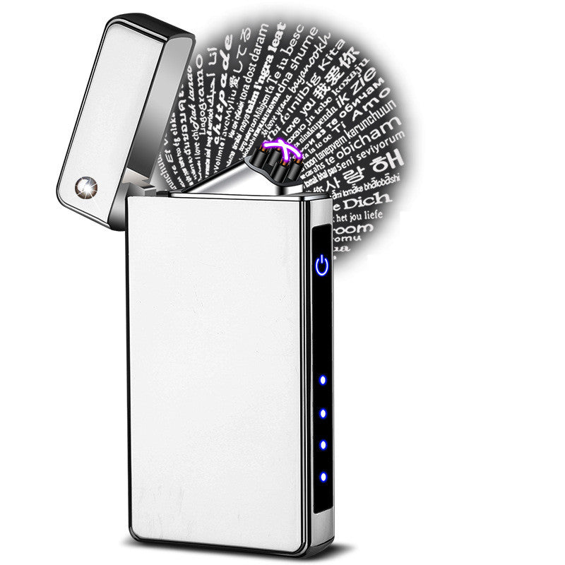 Electric Lighter USB Charging Dual-fire Lighter Gift