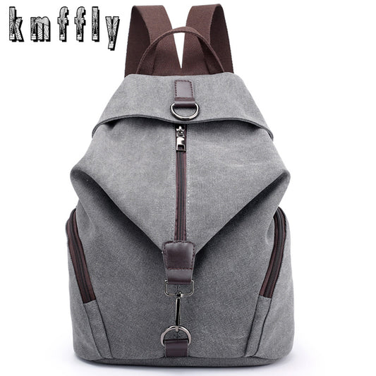 Canvas Backpack Preppy Style School Lady Girl