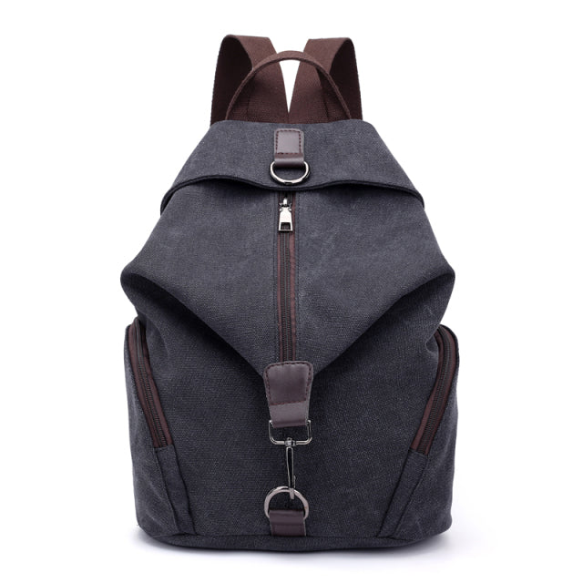 Canvas Backpack Preppy Style School Lady Girl