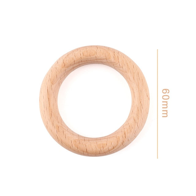 Make Animal Silicone Teether Wooden Rabbit Ring