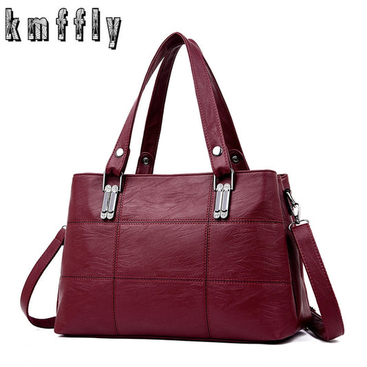 leather handbags messenger bag large capacity