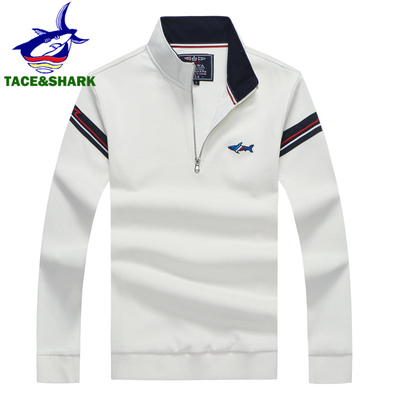 Half Zipper Long Sleeve Polo