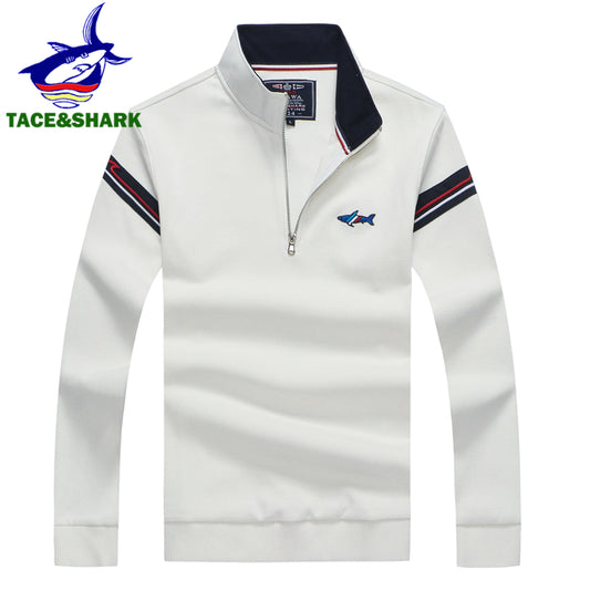 Half Zipper Long Sleeve Polo