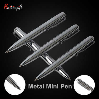 Mini Metal Ballpoint Pen Rotating Pocket-size Pen