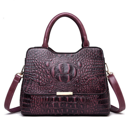 Vintage Fashion Crocodile Genuine Leather Luxury