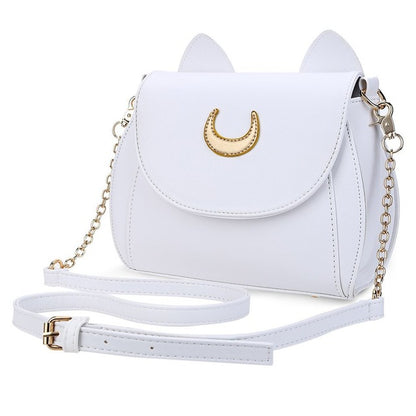 Black Luna Cat Shape Chain Shoulder Bag