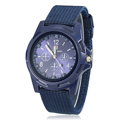 Watch Quartz Watches Fabric Canvas Strap