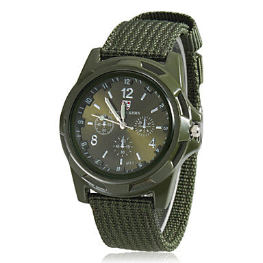 Watch Quartz Watches Fabric Canvas Strap