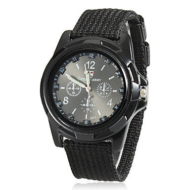 Watch Quartz Watches Fabric Canvas Strap