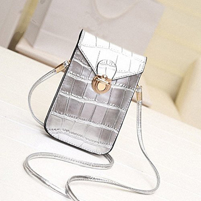 Silver Mobile Phone Mini Bag