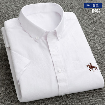 short sleeve cotton oxford soft comfortable