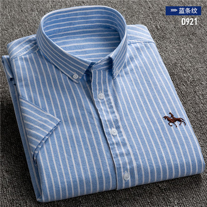 short sleeve cotton oxford soft comfortable