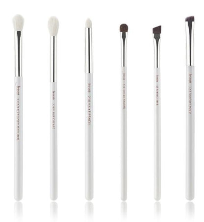 White/Silver Makeup brushes set