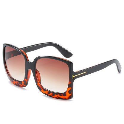 Fashion Oversized Sunglasses Brand Designer Plastic Female