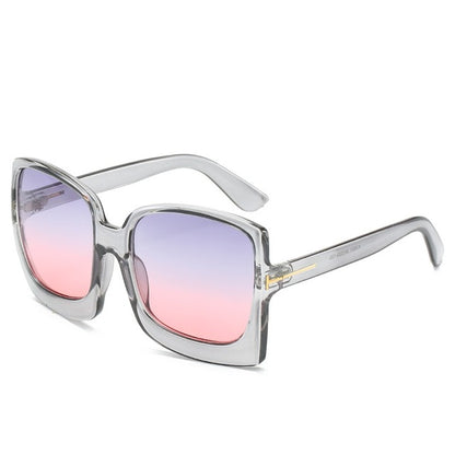 Fashion Oversized Sunglasses Brand Designer Plastic Female