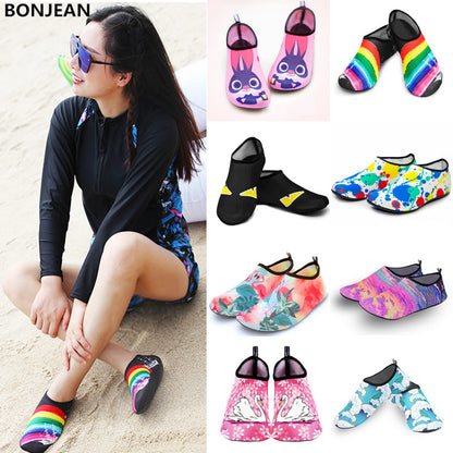 Water Shoes Swimming Socks Printing Color Summer