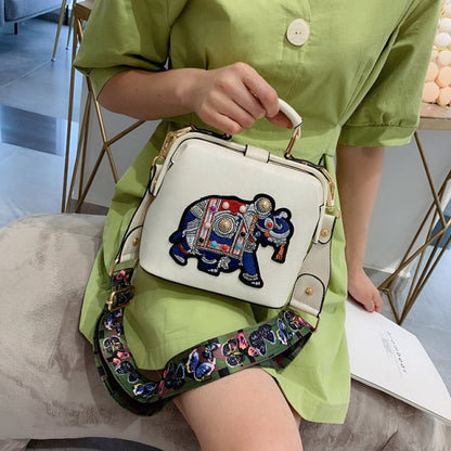 Vintage Embroidery Elephant Bag