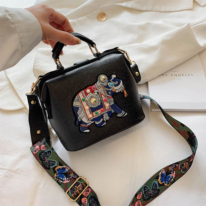 Vintage Embroidery Elephant Bag