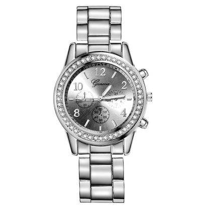 Geneva Classic Luxury Rhinestone Watch