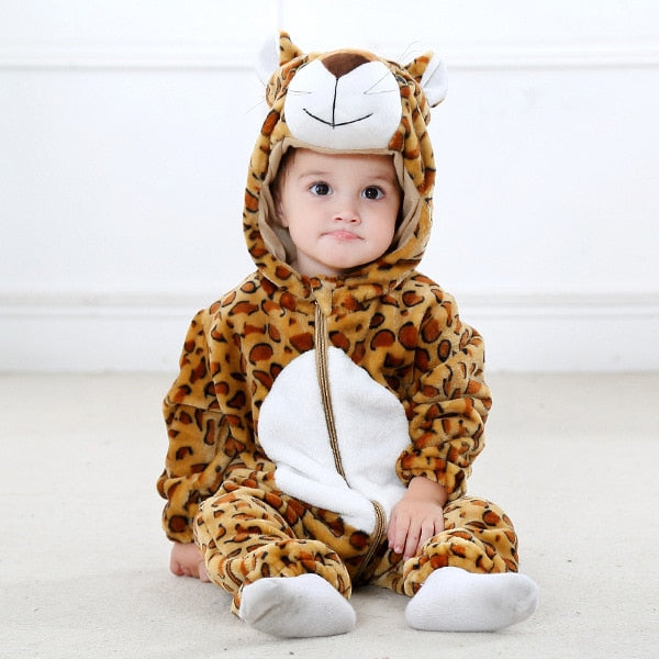 Baby Rompers Winter Kigurumi Lion