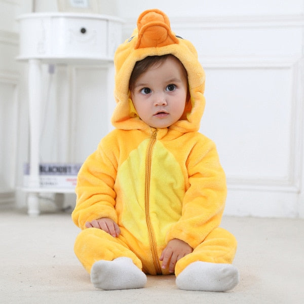 Baby Rompers Winter Kigurumi Lion