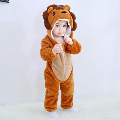 Baby Rompers Winter Kigurumi Lion