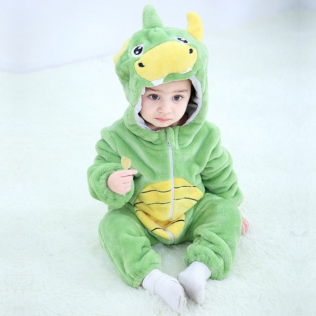 Baby Rompers Winter Kigurumi Lion