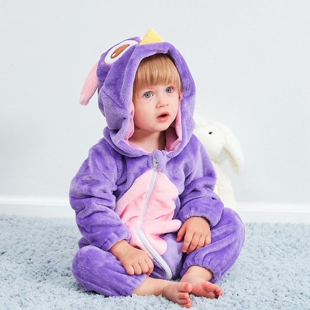 Baby Rompers Winter Kigurumi Lion