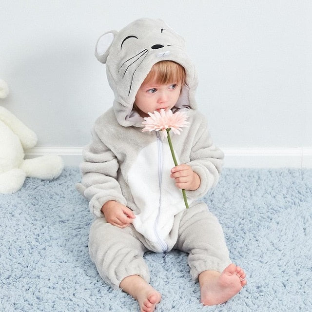 Baby Rompers Winter Kigurumi Lion