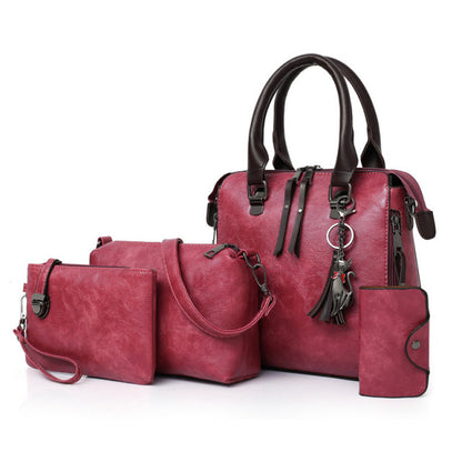 4 pcs /Set High Quality Ladies Handbag