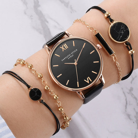 Luxury Leather Band Analog Watch