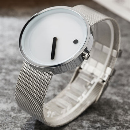 Unique Gift Cool Minimalist Style Wristwatch Stainless Steel