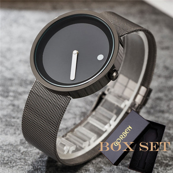 Unique Gift Cool Minimalist Style Wristwatch Stainless Steel